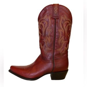 Shyanne Dark Red Western Boots Women Size 9.5 Genuine Leather Cowgirl BBW63